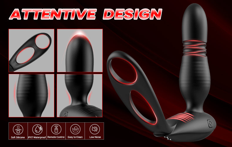 Alston Thrusting Vibrating Silicone Prostate Massager